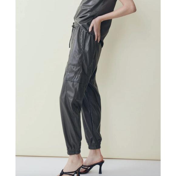 NEW MELISSA NEPTON dar khaki joggers in dark khaki - Picture 1 of 1